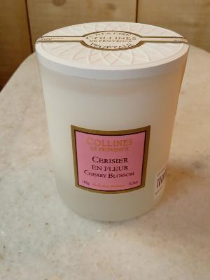 COLLINES DE PROVENCE BOUGIE PARFUMEE CERISIER EN FLEURS 180G 