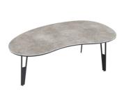 TABLE BASSE SILVERSTONE CERAMIQUE ARGILE PIEDS AJOURES