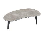 TABLE BASSE SILVERSTONE CERAMIQUE ARGILE PIEDS PLEINS