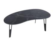 TABLE BASSE SILVERSTONE MARBRE MARQUINA PIEDS AJOURES 