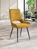 CHAISE SOLINE JAUNE PAILLE