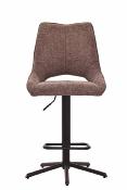CHAISE DE BAR STOCKHLOM PIVOTANTE TAUPE