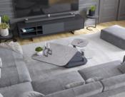 TABLE BASSE QUATTRO CERAMIQUE SILVER