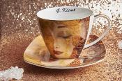 2 TASSES LARMES D'OR 250ML+ 2 SOUS TASSES  DE G.KLIMT