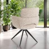 CHAISE CECILE AVEC ACCOUDOIRS BEIGE