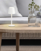 LAMPE DE TABLE RECHARGEABLE DIAZ BLANCHE