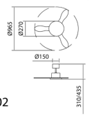 VENTILATEUR RIGA II XS BLANC MAT