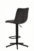 CHAISE DE BAR OSLO PIVOTANTE MICROFIBRE ANTHRACITE