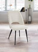 CHAISE ROSA BLANC ARGENT