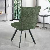 CHAISE ARTHEMIS VERT PIEDS METAL