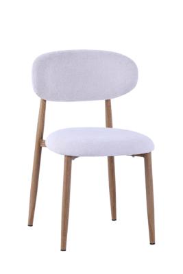 CHAISE COOL IVOIRE PIEDS MIEL