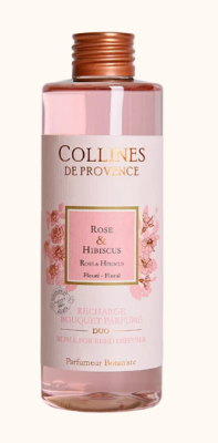 COLLINES DE PROVENCE RECHARGE BOUQUET PARFUME ROSE et HIBISCUS 250ML