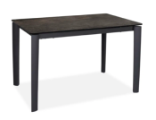 TABLE HAUTE DE REPAS TIMEO CERAMIQUE IRON 140/190x90x90cm