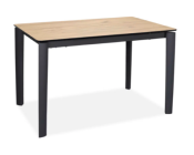 TABLE HAUTE DE REPAS TIMEO CERAMIQUE TON CHENE 140/190x90x90cm