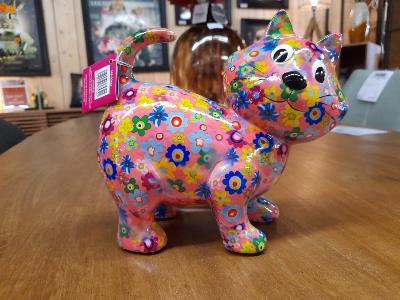 POMME PIDOU CHAT KIKI ROSE PM MOTIF PETITES FLEURS