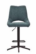 CHAISE DE BAR STOCKHLOM PIVOTANTE BLEU PETROLE