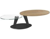 TABLE BASSE OVALIA CHENE