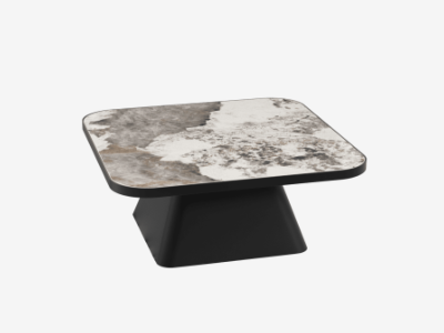 TABLE BASSE PETRA MARBRE MARQUINA HT.33cm