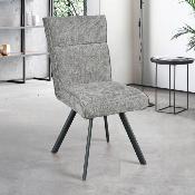 CHAISE ARTHEMIS ACCOUDOIRS GRIS PERLE 