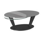 TABLE BASSE OVALIA MAILLE ACIER 